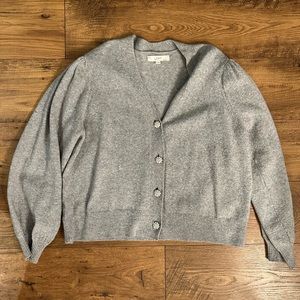 Gray cardigan